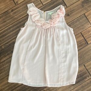 Alythea - sleeveless blouse - chiffon - Blush Pink - size L